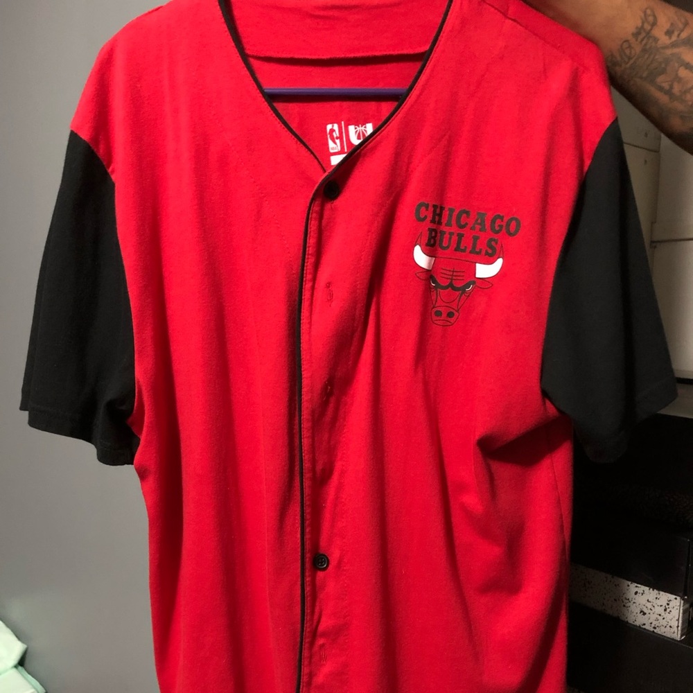 Chicago Bulls Baseball Jersey